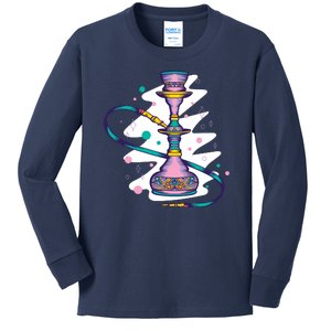 Colorful Hookah Kids Long Sleeve Shirt