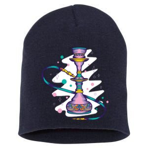 Colorful Hookah Short Acrylic Beanie