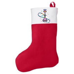 Colorful Hookah Felt Holiday Christmas Stocking