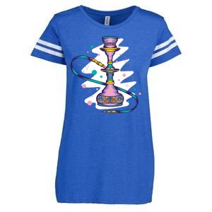 Colorful Hookah Enza Ladies Jersey Football T-Shirt