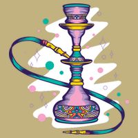 Colorful Hookah Cooling Performance Crew T-Shirt
