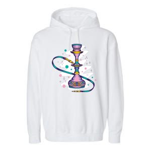 Colorful Hookah Garment-Dyed Fleece Hoodie