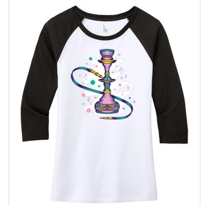 Colorful Hookah Women's Tri-Blend 3/4-Sleeve Raglan Shirt