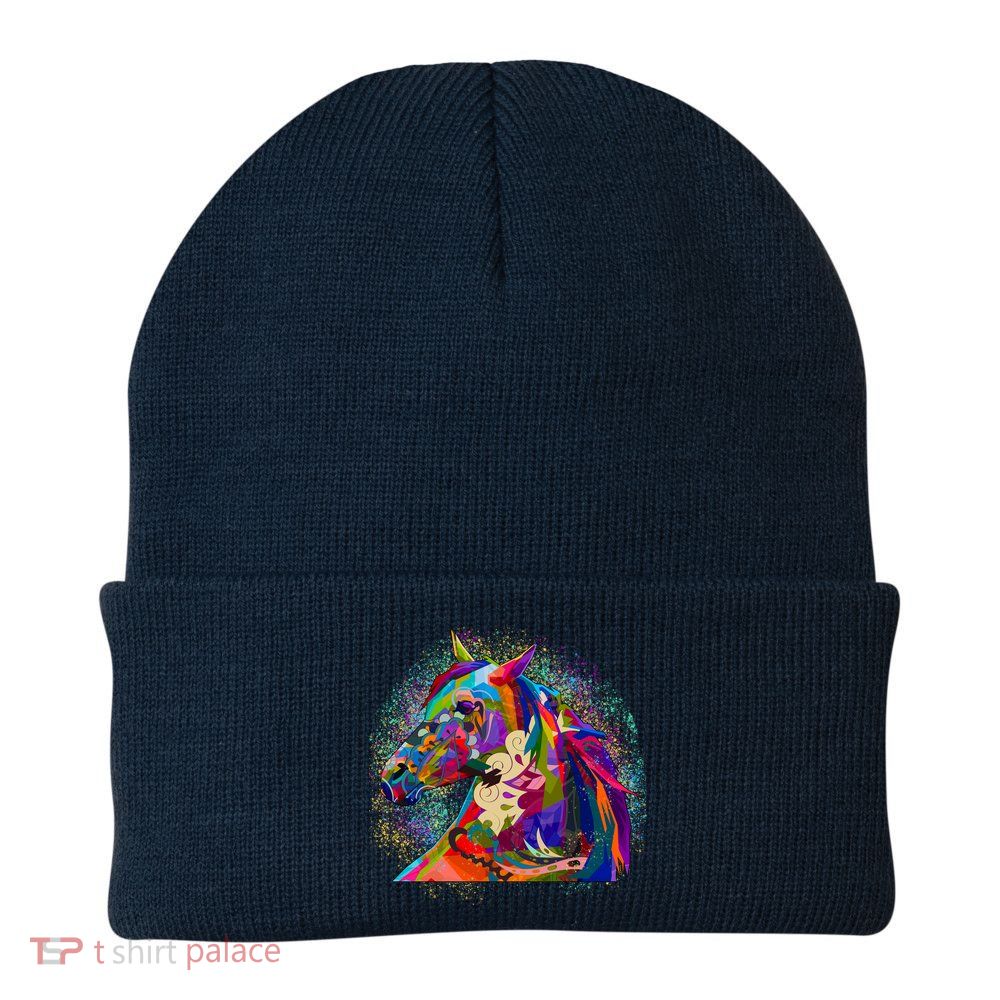 Colorful Horse Head Pattern Beanie