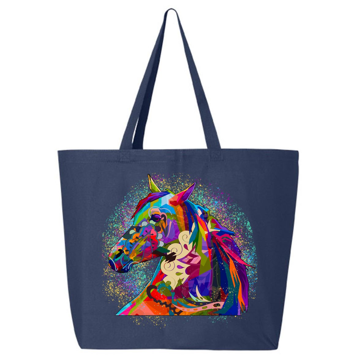 Colorful Horse Head Pattern 25L Jumbo Tote
