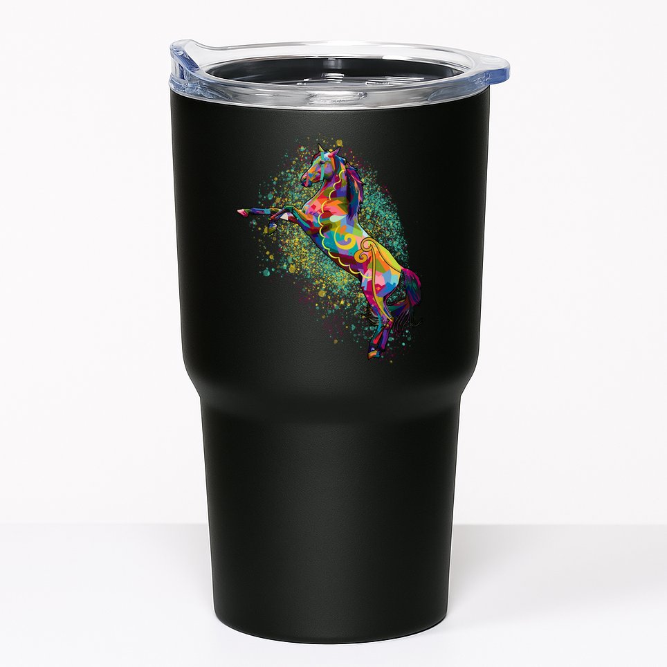 Colorful Horse Prancing Tumbler