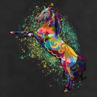 Colorful Horse Prancing Tumbler