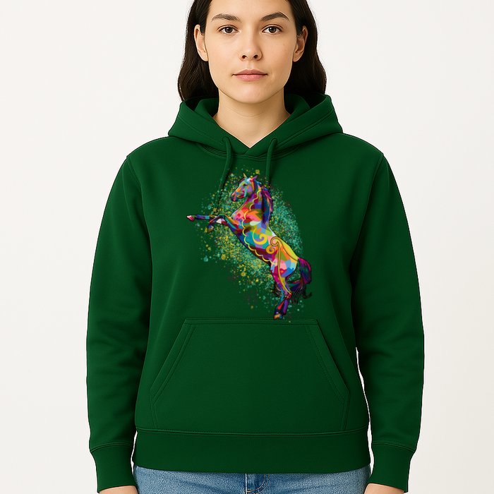Colorful Horse Prancing Hoodie