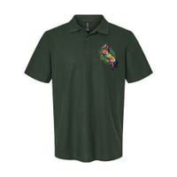 Colorful Horse Prancing Softstyle Adult Sport Polo