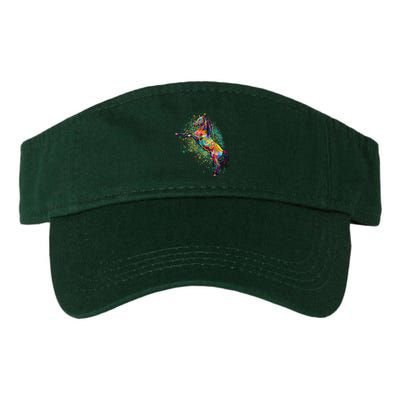 Colorful Horse Prancing Visor