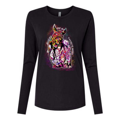 Colorful Horse Rescues Are My Favorite Breed Womens Cotton Relaxed Long Sleeve T-Shirt