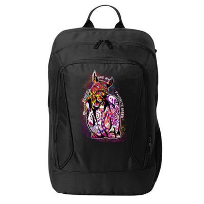 Colorful Horse Rescues Are My Favorite Breed City Backpack