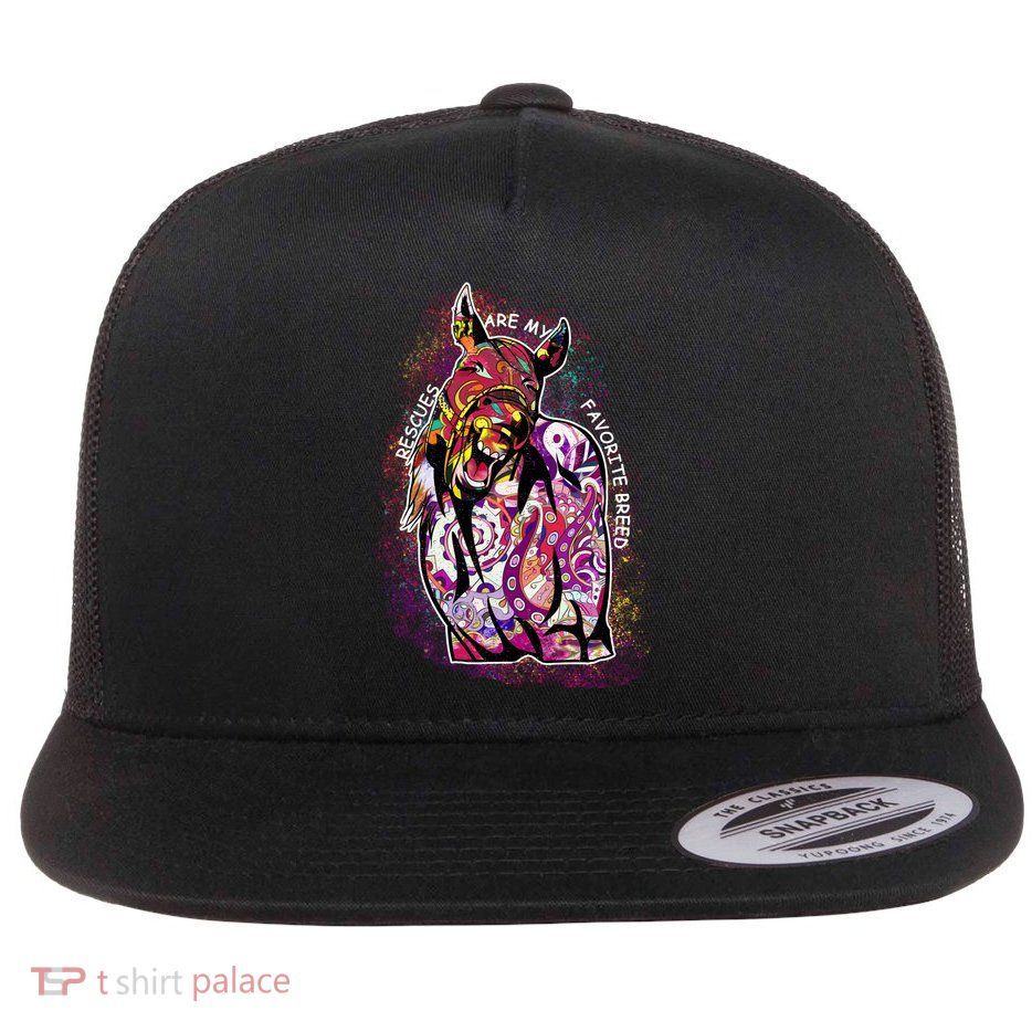 Colorful Horse Rescues Are My Favorite Breed Flatbill Hat