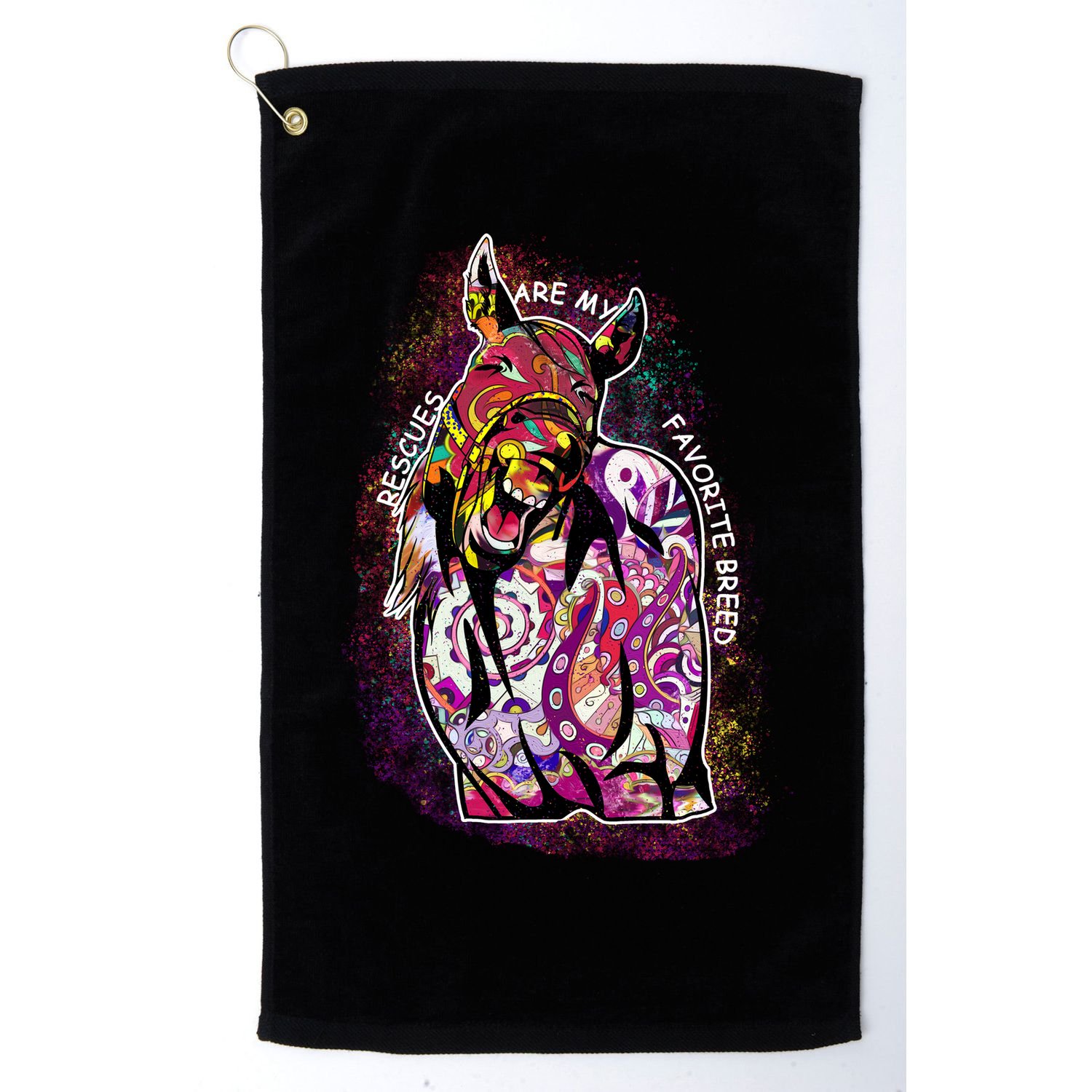 Colorful Horse Rescues Are My Favorite Breed Golf Towel