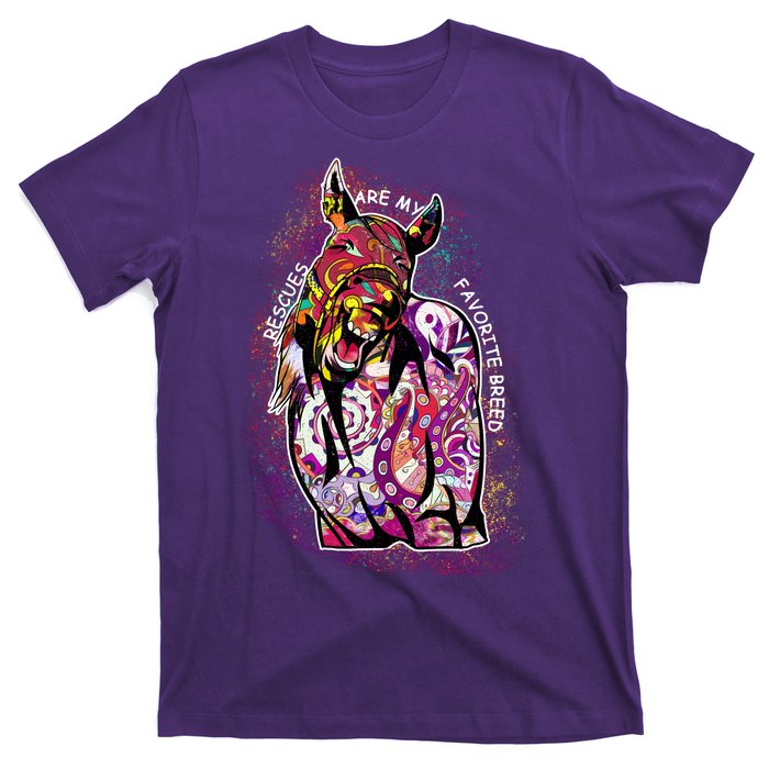 Colorful Horse Rescues Are My Favorite Breed T-Shirt