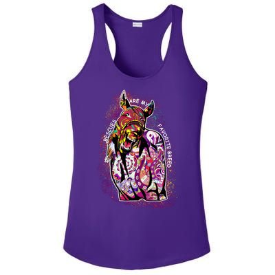 Colorful Horse Rescues Are My Favorite Breed Ladies PosiCharge Competitor Racerback Tank