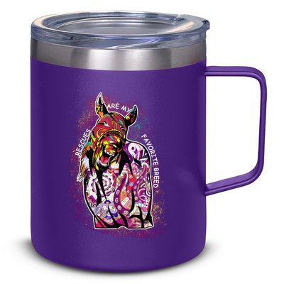 Colorful Horse Rescues Are My Favorite Breed 12oz Stainless Steel Coffee Mug