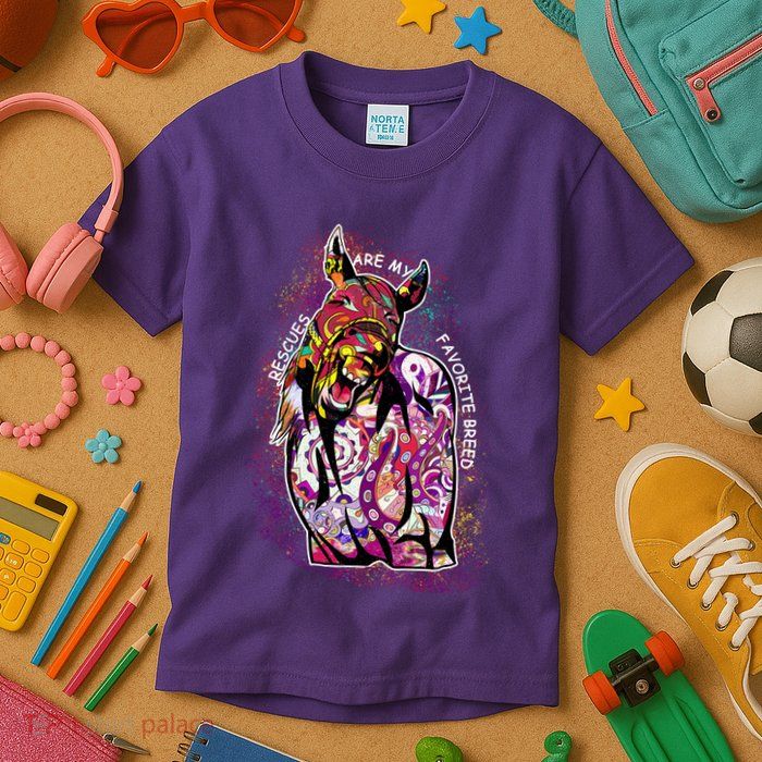 Colorful Horse Rescues Are My Favorite Breed Kids T-Shirt