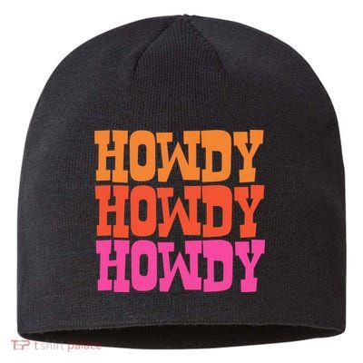 Colorful Howdy Retro Sustainable Beanie