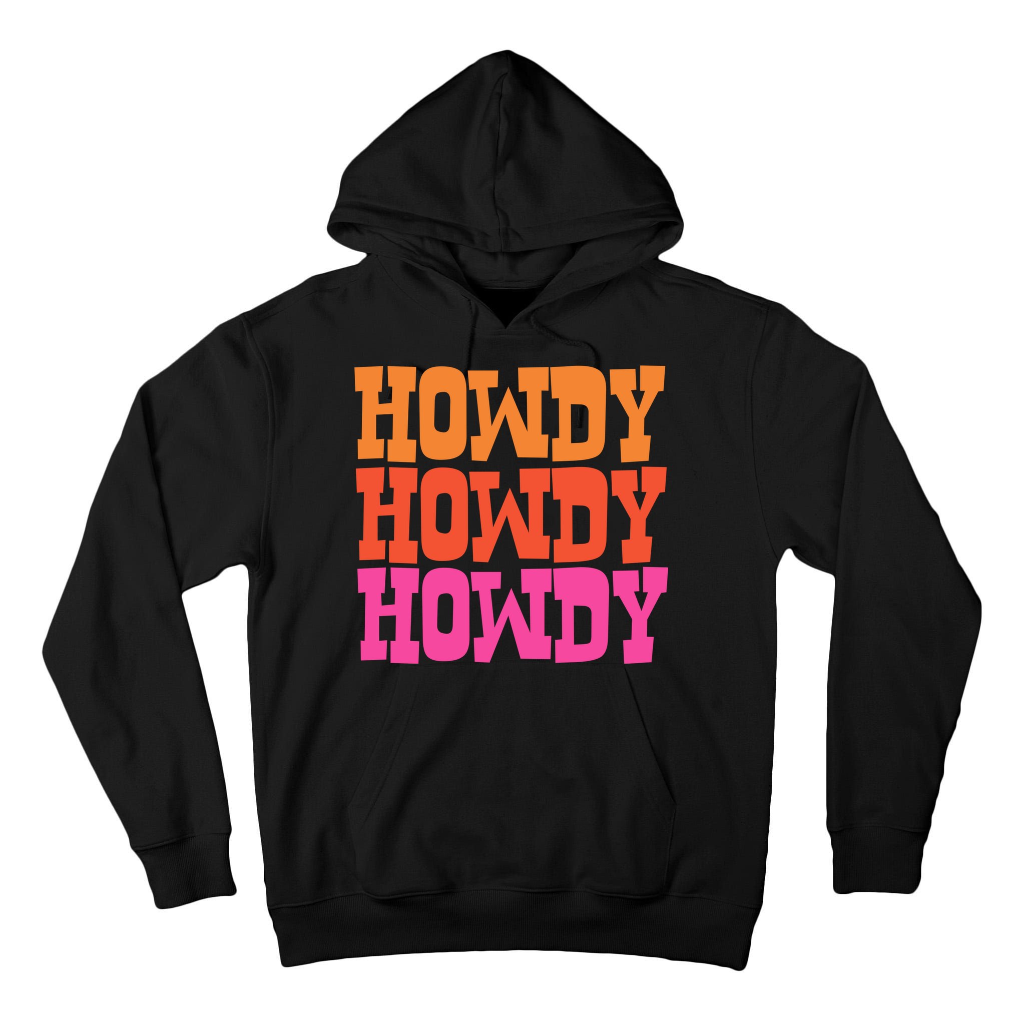 Colorful Howdy Retro Tall Hoodie