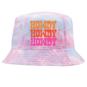 Colorful Howdy Retro Tie-Dyed Bucket Hat