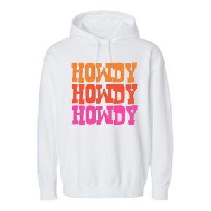 Colorful Howdy Retro Garment-Dyed Fleece Hoodie