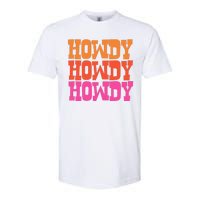 Colorful Howdy Retro Softstyle CVC T-Shirt