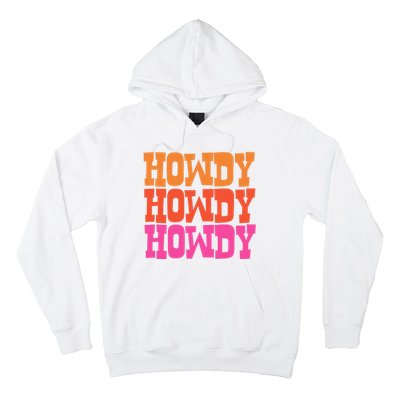 Colorful Howdy Retro Hoodie