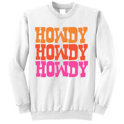 Colorful Howdy Retro Sweatshirt