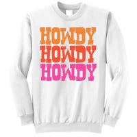 Colorful Howdy Retro Sweatshirt