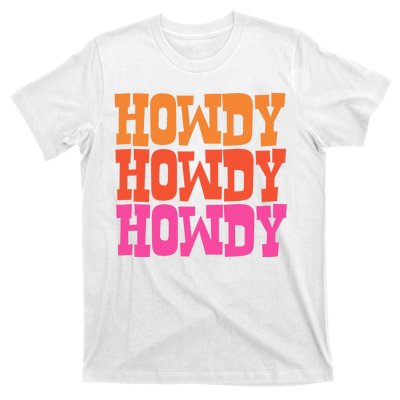 Colorful Howdy Retro T-Shirt