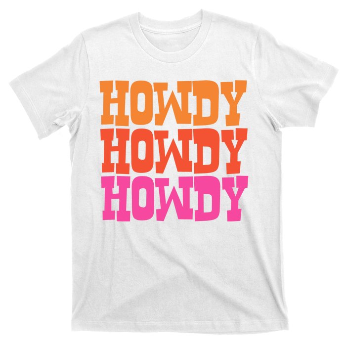 Colorful Howdy Retro T-Shirt