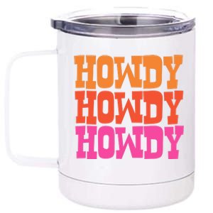 Colorful Howdy Retro 12 oz Stainless Steel Tumbler Cup