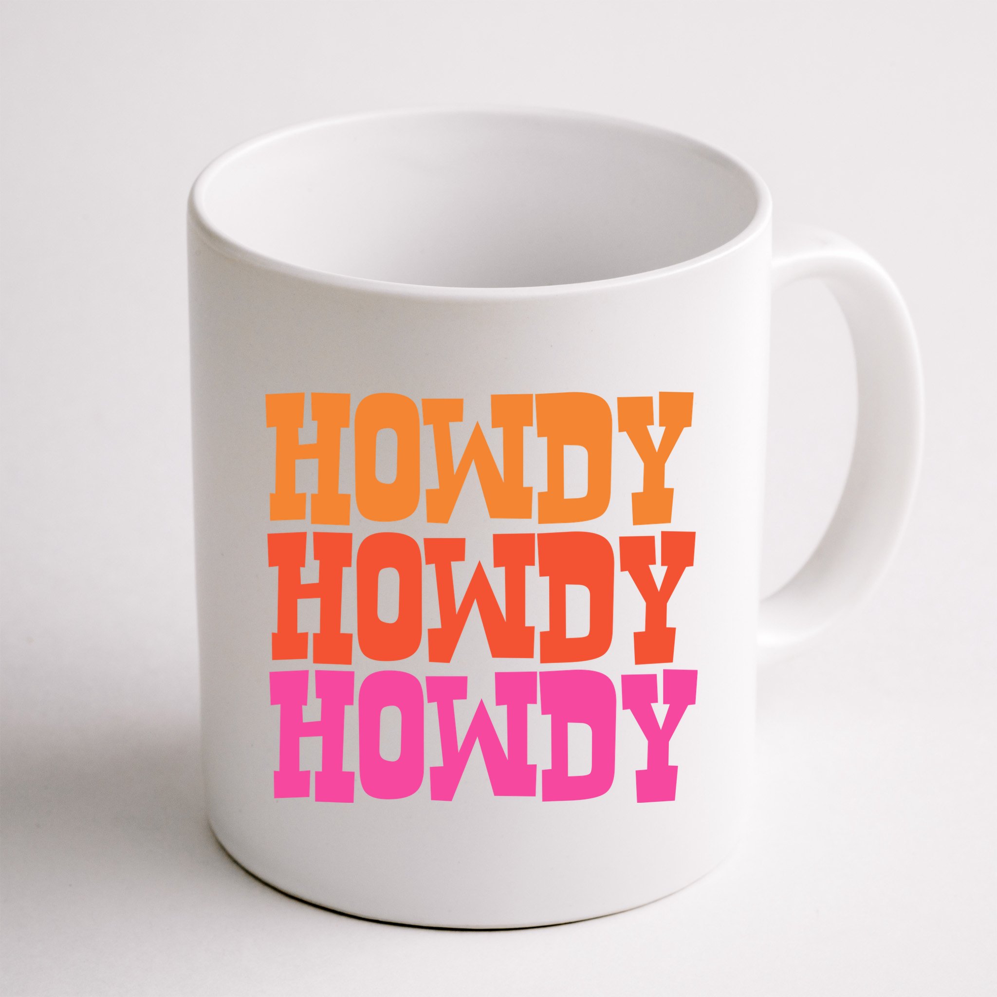Colorful Howdy Retro Mug