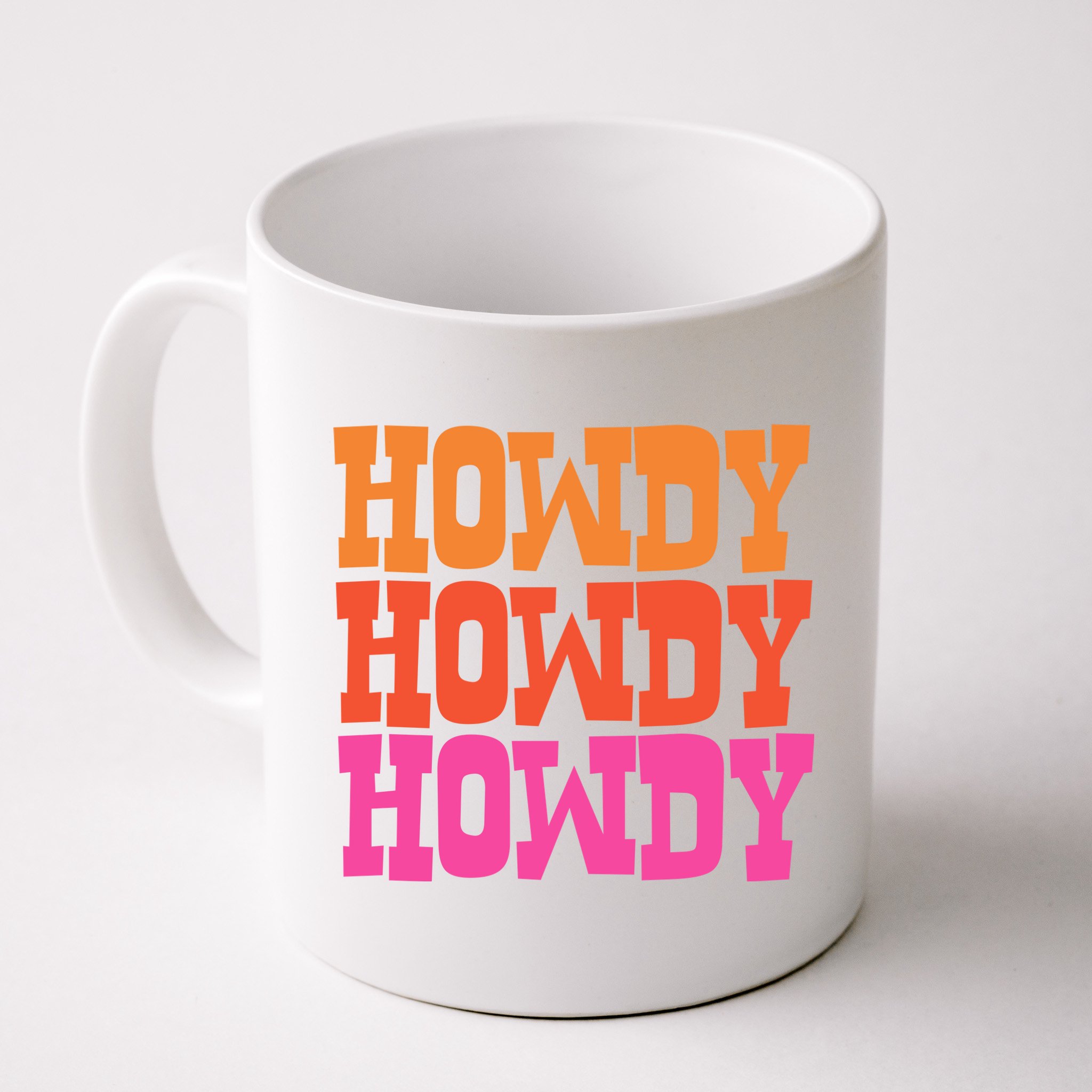 Colorful Howdy Retro Mug