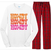 Colorful Howdy Retro Long Sleeve Pajama Set