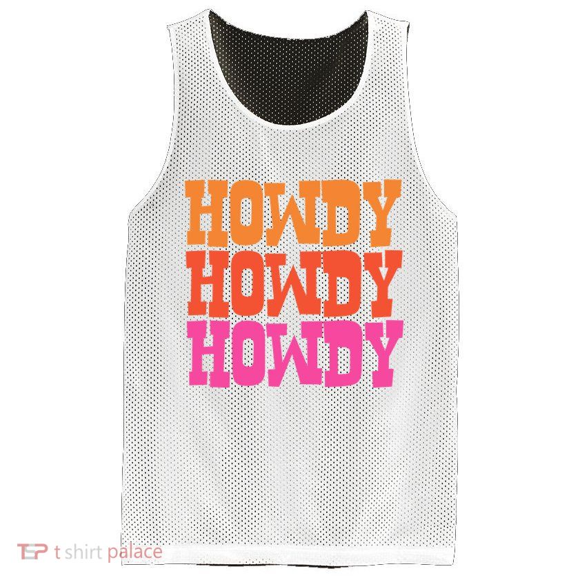 Colorful Howdy Retro Mesh Reversible Basketball Jersey Tank