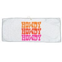 Colorful Howdy Retro Large Microfiber Waffle Golf Towel