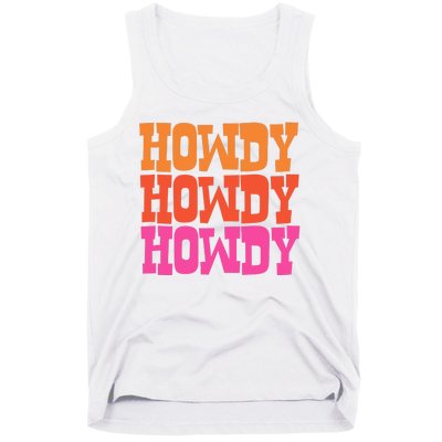 Colorful Howdy Retro Tank Top