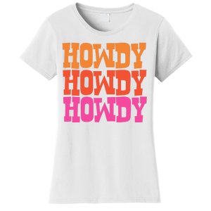 Colorful Howdy Retro Women's T-Shirt