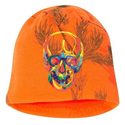 Colorful Human Splatter Skull Kati - Camo Knit Beanie