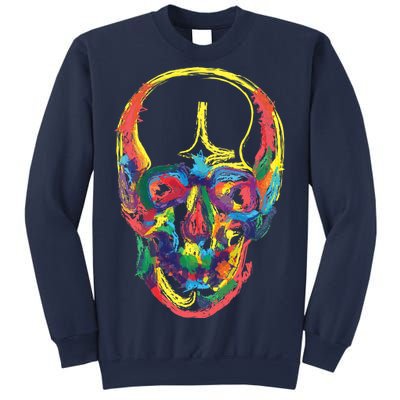 Colorful Human Splatter Skull Sweatshirt