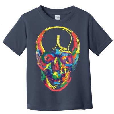 Colorful Human Splatter Skull Toddler T-Shirt