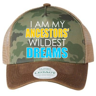 Colorful I Am My Ancestors' Wildest Dreams Legacy Tie Dye Trucker Hat