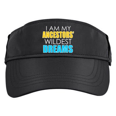 Colorful I Am My Ancestors' Wildest Dreams Adult Drive Performance Visor