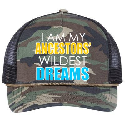 Colorful I Am My Ancestors' Wildest Dreams Retro Rope Trucker Hat Cap