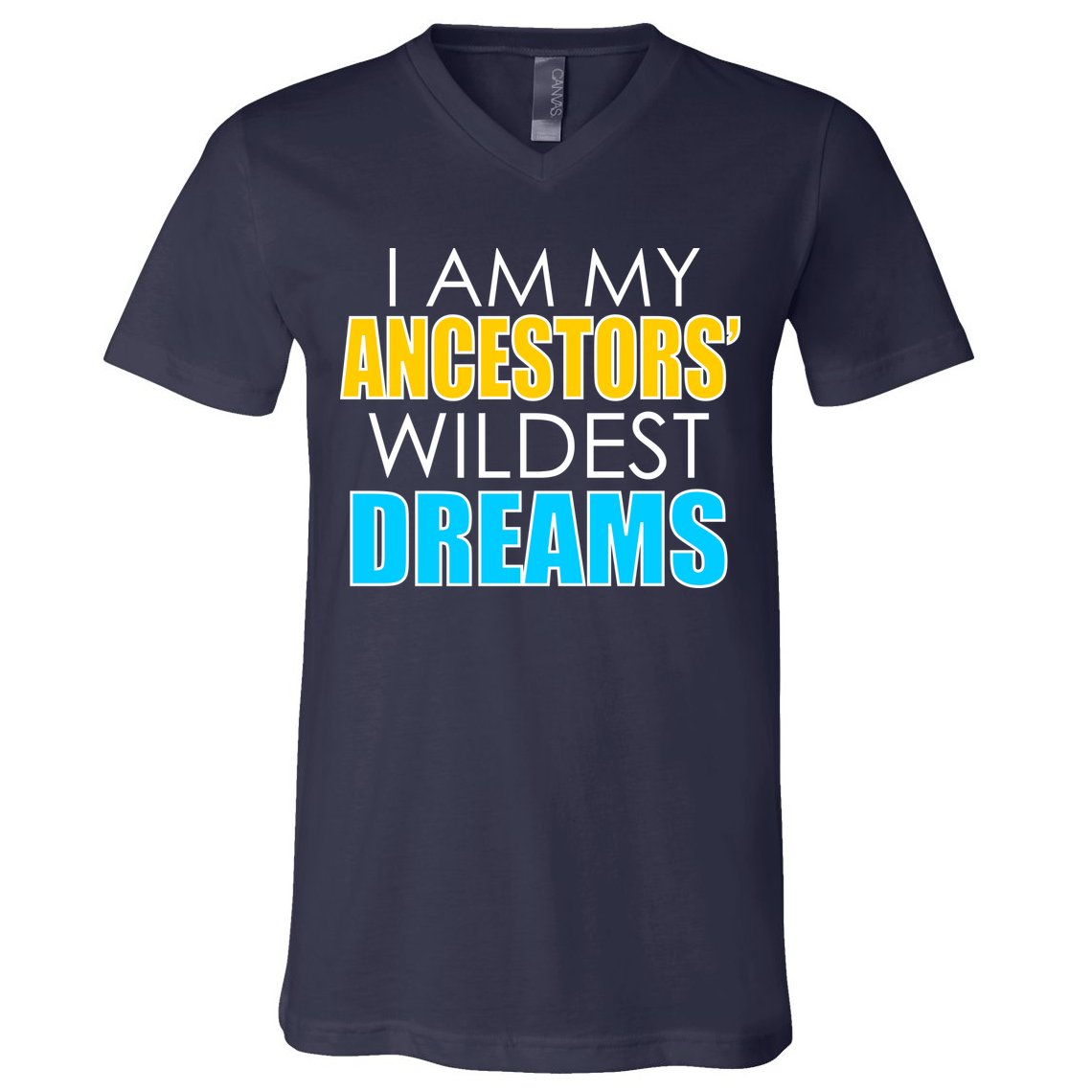 Colorful I Am My Ancestors' Wildest Dreams V-Neck T-Shirt
