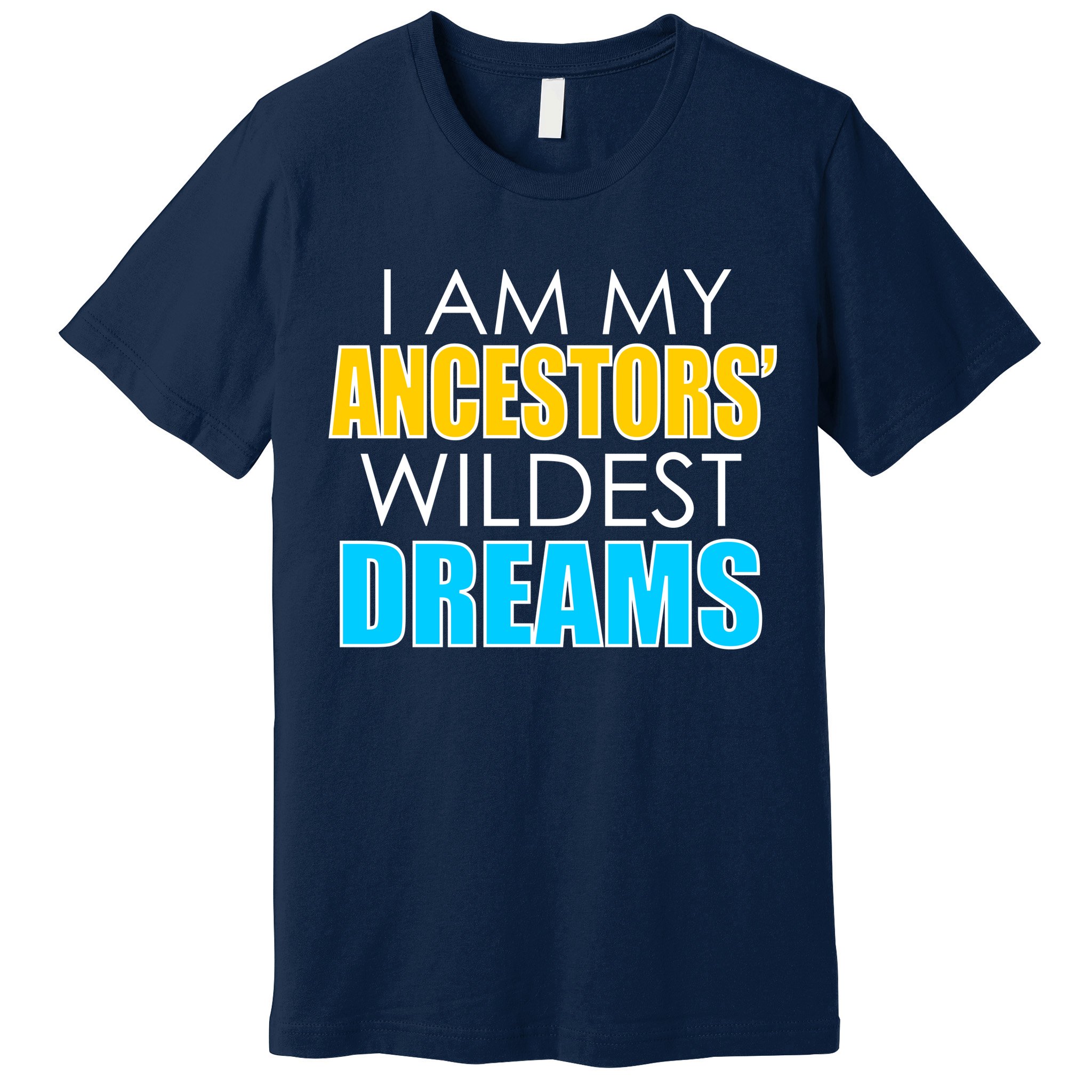 Colorful I Am My Ancestors' Wildest Dreams Premium T-Shirt