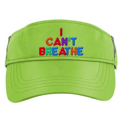 Colorful I Can't Breathe Protest Adult Drive Performance Visor