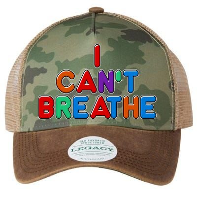 Colorful I Can't Breathe Protest Legacy Tie Dye Trucker Hat